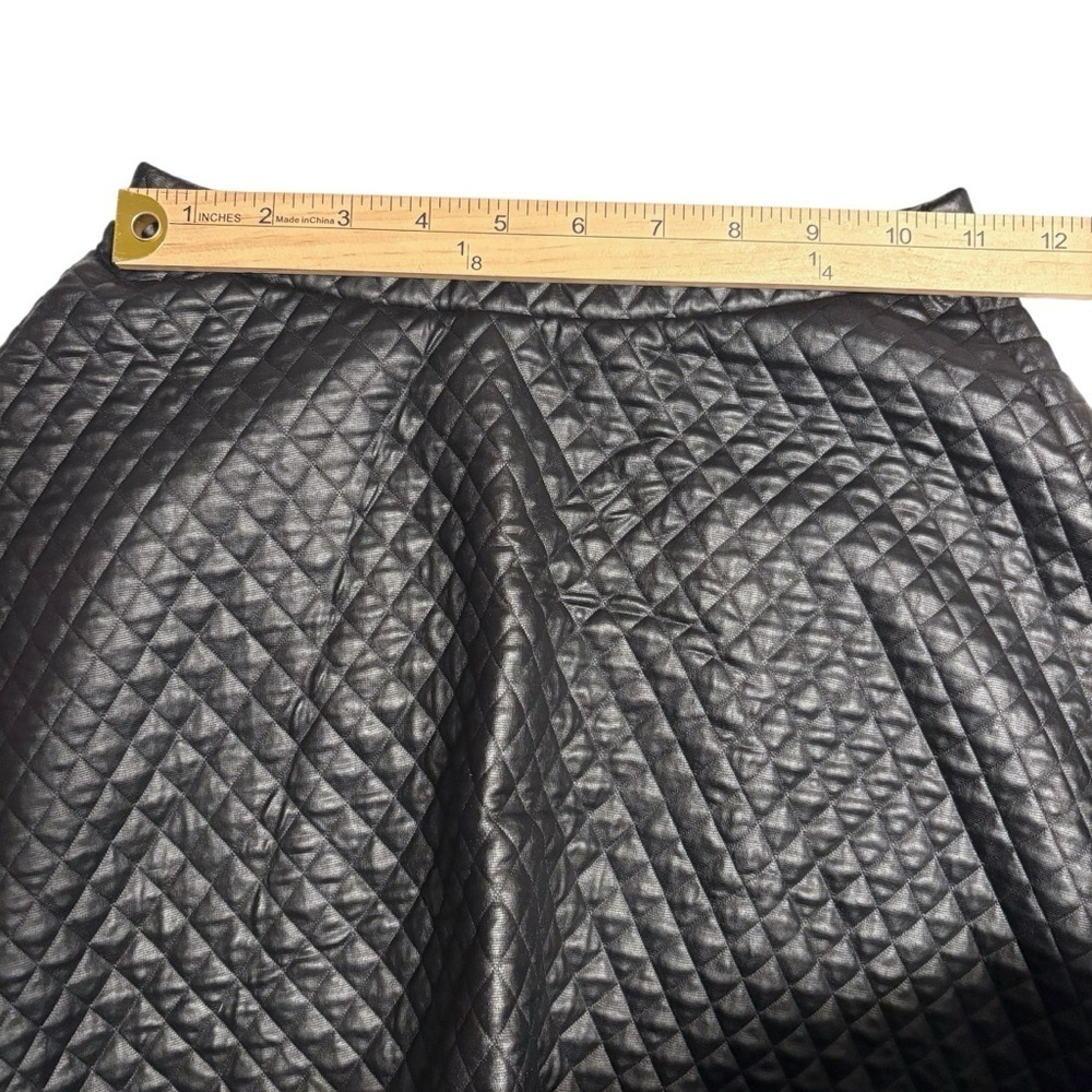 Girls Whimsigoth Swing Black Faux Quilted Leather Girls Sz 8 Grunge Punk Y2K - Picture 3 of 6